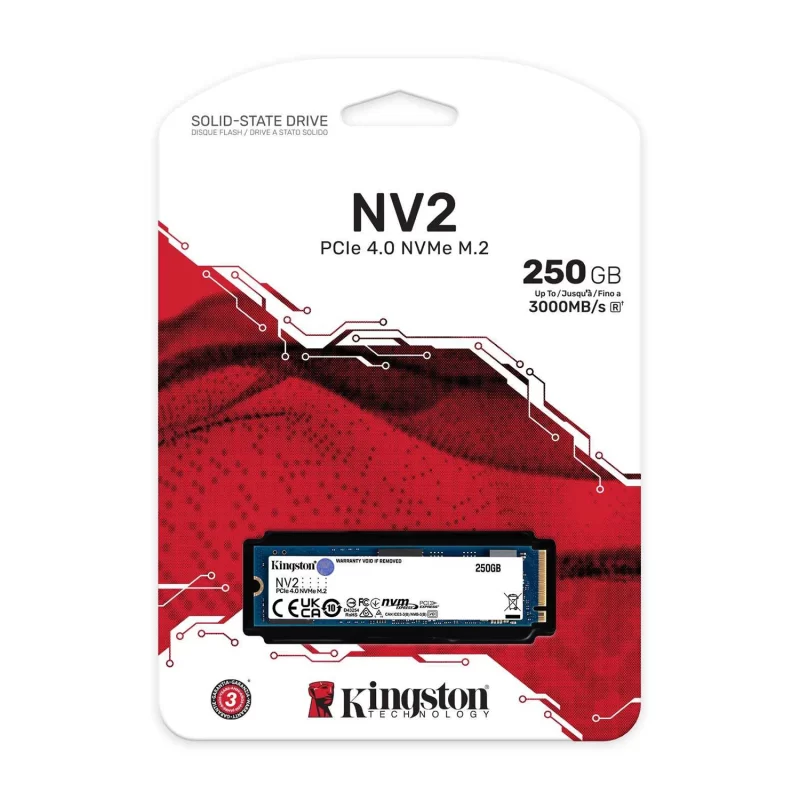 NV2 Kingston 250 Gb PCIe 4.0 NVMe SSD