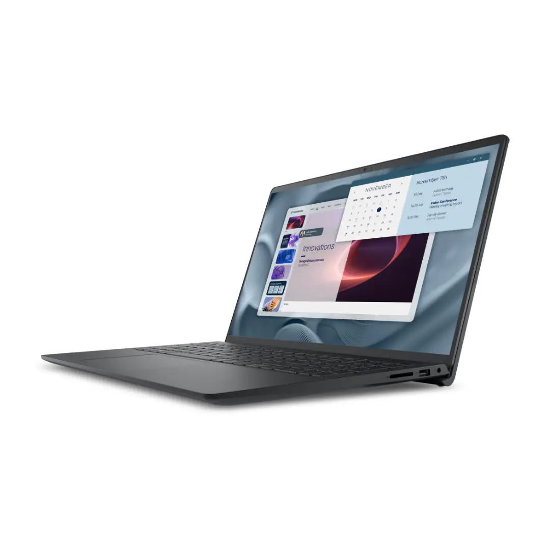 Vista lateral del portátil Dell Pro 15 Essential