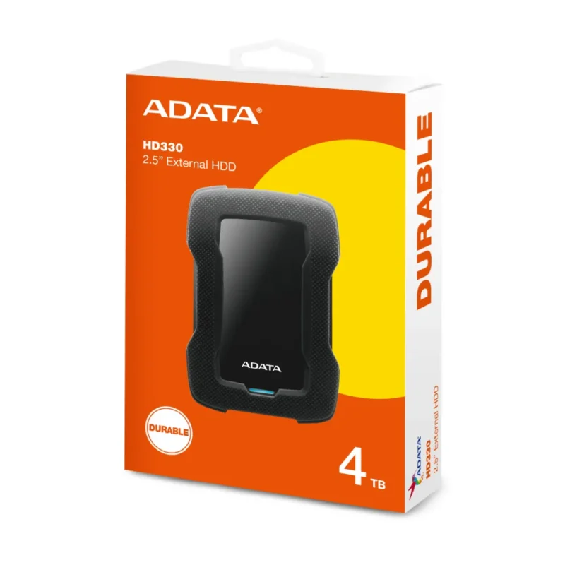 Disco duro externo ADATA HD330 de 4TB USB 3.1 color negro